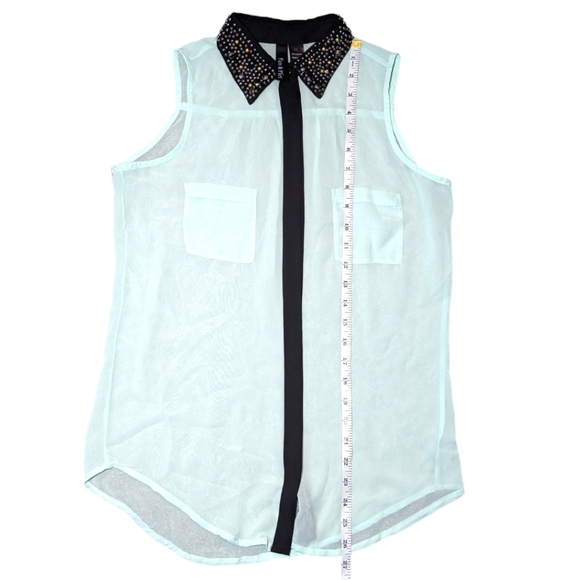 Fun & Flirt women’s sheer top Size medium EUC - Picture 3 of 5